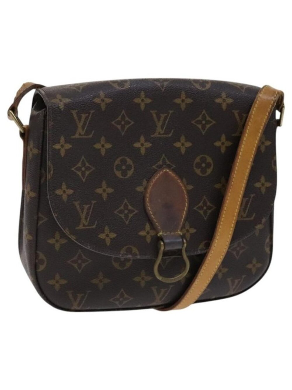 Authentic LOUIS VUITTON Monogram Saint Cloud GM Shoulder Bag M51242 LV